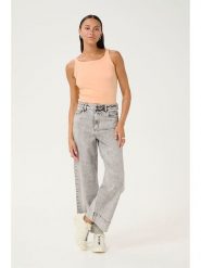 Kaffe Top w kolorze pomarańczowym rozmiar: XXL. Pomarańczowe topy Kaffe, xxl, bez wzorów, bez kołnierzyka, bez ramiączek. Za 43.99 zł.