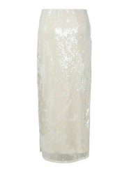 YAS Spódnica maxi Sequina 26037771 Écru Regular Fit. Spódnice YAS, m, bez wzorów, z syntetyku, maxi. Za 349.99 zł.