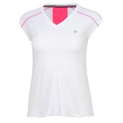 Koszulka treningowa damska Fila Marlis. Białe koszulki sportowe Fila, bez wzorów, z poliesteru, bez ramiączek. Za 364.00 zł.
