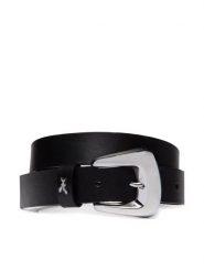 Patrizia Pepe Pasek Damski 2W0018/L048-K103 Czarny. Czarne paski Patrizia Pepe, bez wzorów, ze skóry. Za 749.99 zł.