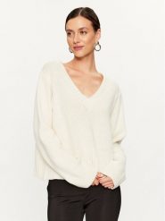 Pinko Sweter Salmone 102245 A1CH Écru Relaxed Fit. Swetry Pinko, xs, bez wzorów, z wełny, bez ramiączek. Za 459.99 zł.