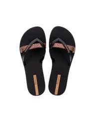 Klapki japonki damskie Ipanema Kirei. Brązowe klapki Ipanema, bez wzorów, z materiału, bez obcasa. Za 89.99 zł.