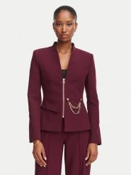 Rinascimento Marynarka CFC0130160003 Bordowy Slim Fit. Czerwone marynarki i żakiety Rinascimento, s, bez wzorów, z syntetyku. Za 944.99 zł.