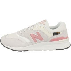 Buty do chodzenia damskie New Balance 997. Białe obuwie sportowe New Balance, z materiału, bez zapięcia, trekkingowe. Za 468.50 zł.