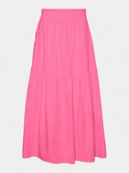 Vero Moda Spódnica trapezowa Charlotte 10303657 Różowy Regular Fit. Czerwone spódnice Vero Moda, s, bez wzorów, z bawełny, trapezowe. Za 49.99 zł.