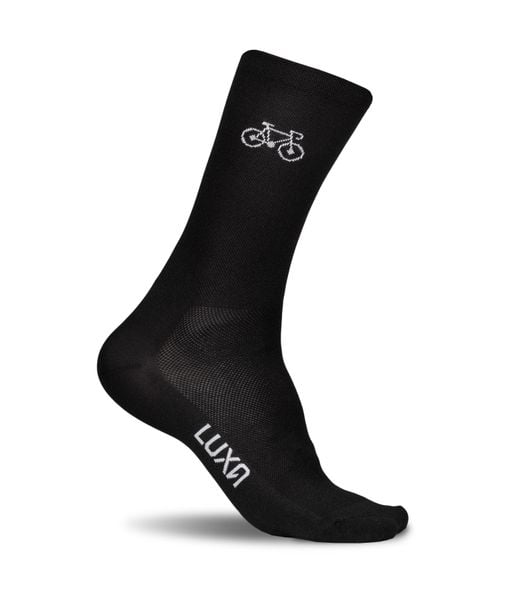 Skarpety Rowerowe Luxa Rowerek. Czarne skarpety LUXA, bez wzorów, z materiału. Za 49.90 zł.