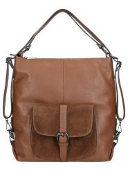 Wojas Skórzana torebka w kolorze jasnobrązowym - 35 x 35 x 11 cm rozmiar: onesize. Brązowe torby na ramię Wojas, bez wzorów, z materiału, na ramię, bez dodatków. Za 403.15 zł.