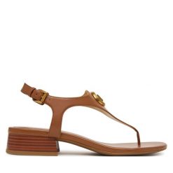 Sandały MICHAEL Michael Kors. Brązowe sandały MICHAEL Michael Kors, bez wzorów, bez obcasa, na płaskiej podeszwie, bez zapięcia. Za 719.99 zł.