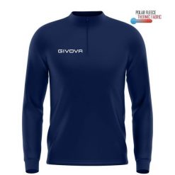 Bluza piłkarska dla dorosłych Givova Maglia Tecnica granatowa. Niebieskie bluzy Givova, s, bez wzorów, bez kaptura. Za 74.19 zł.