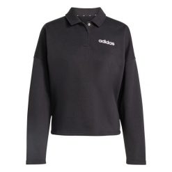 Bluza damska adidas Essentials. Czarne bluzy Adidas, s, bez wzorów, z materiału, bez kaptura. Za 186.99 zł.