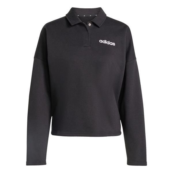 Bluza damska adidas Essentials. Czarne bluzy Adidas, s, bez wzorów, z materiału, bez kaptura. Za 186.99 zł.