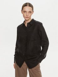 Gap Koszula 875983 Czarny Relaxed Fit. Czarne koszule GAP, m, bez wzorów, ze lnu, bez kołnierzyka, bez ramiączek. Za 239.99 zł.