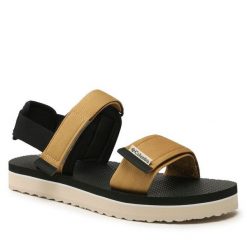 Sandały Columbia. Brązowe sandały Columbia, bez wzorów, sportowe, bez obcasa, bez zapięcia. Za 269.99 zł.