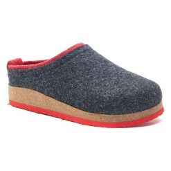 Comfortfusse Wełniane kapcie w kolorze antracytowym rozmiar: 38. Czarne obuwie domowe Comfortfüße, bez wzorów, z materiału, bez zapięcia. Za 239.86 zł.