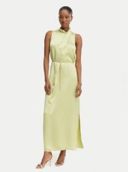 HUGO Sukienka koktajlowa Kewina-1 50566973 Beżowy Slim Fit. Brązowe sukienki Hugo, bez wzorów, z syntetyku, wizytowe, bez kołnierzyka, bez ramiączek. Za 1,149.00 zł.