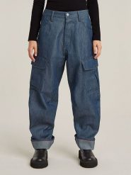 G-Star Dżinsy "Cargo 3D" - Boyfriend fit - w kolorze niebieskim rozmiar: W26/L28. Niebieskie jeansy G-Star, l, z aplikacjami. Za 311.12 zł.