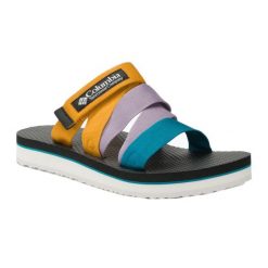 Klapki turystyczne damskie Columbia Alava Slide. Klapki Columbia, bez wzorów, bez obcasa. Za 149.99 zł.