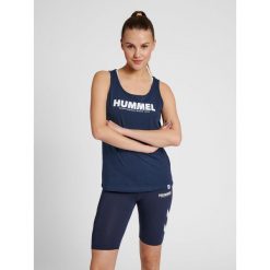 Damski tank top Hummel Legacy. Niebieskie topy Hummel, xs, bez wzorów, bez kołnierzyka, bez ramiączek. Za 90.00 zł.