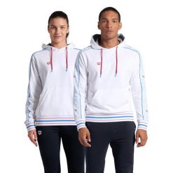 Bluza Arena Fireflow Hooded Sweat Inserts z kapturem. Białe bluzy Arena, xl, bez wzorów, z bawełny, z kapturem. Za 259.89 zł.