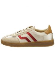 GANT Footwear Skórzane sneakersy "Cuzima" w kolorze beżowo-czerwonym rozmiar: 39. Brązowe trampki GANT Footwear, bez wzorów, bez zapięcia. Za 224.52 zł.