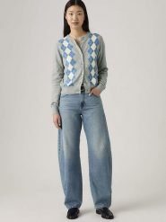 Levi's Dżinsy - Barrel fit - w kolorze błękitnym rozmiar: W27/L34. Niebieskie jeansy Levi's®, l, z aplikacjami, z podwyższonym stanem. Za 249.95 zł.
