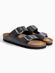 Sunbay Klapki "Trefle" w kolorze antracytowym rozmiar: 42. Czarne klapki Sunbay, bez wzorów, z otwartym noskiem, bez obcasa. Za 147.95 zł.