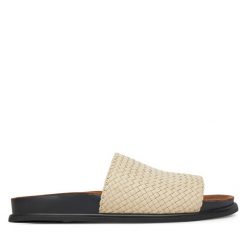 Klapki Vagabond Shoemakers. Brązowe klapki Vagabond Shoemakers, bez wzorów, bez obcasa. Za 349.99 zł.