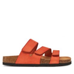 Klapki Dr. Brinkmann. Brązowe klapki Dr. Brinkmann, bez wzorów, bez obcasa. Za 239.99 zł.