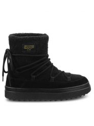 Gant Śniegowce Snowhill 29548782 Czarny. Czarne trapery i śniegowce GANT, ze skóry. Za 769.99 zł.