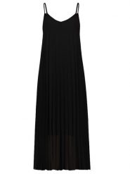 Sublevel Sukienka w kolorze czarnym rozmiar: S/M. Czarne sukienki Sublevel, m, bez wzorów, bez kołnierzyka, bez ramiączek, midi, rozkloszowane. Za 116.95 zł.