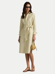 Polo Ralph Lauren Sukienka koszulowa 211959901501 Żółty Regular Fit. Żółte sukienki Polo Ralph Lauren, bez wzorów, z bawełny, bez kołnierzyka, bez ramiączek, koszulowe. Za 1,299.00 zł.