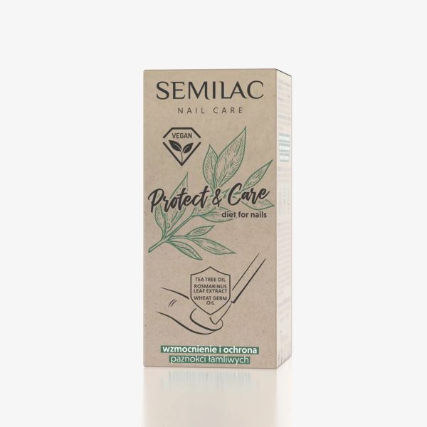 Odżywka do paznokci Semilac Protect & Care 7 ml. Pielęgnacja paznokci Semilac. W wyprzedaży za 13.79 zł.