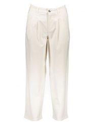 Oui Spodnie w kolorze kremowym rozmiar: 34. Brązowe spodnie materiałowe Oui, bez wzorów, z materiału. Za 404.99 zł.
