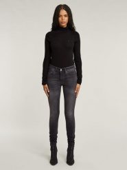 G-Star Dżinsy - Super Skinny fit - w kolorze antracytowym rozmiar: W32/L34. Czarne jeansy G-Star, l, z aplikacjami, z podwyższonym stanem. Za 289.95 zł.