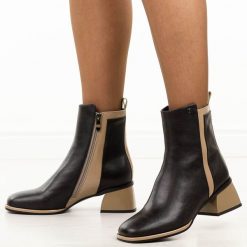 Czarne skórzane botki damskie na obcasie Filippo Dbt7350/25. Czarne botki Filippo, na jesień, bez wzorów, z jeansu, bez obcasa, na obcasie, bez zapięcia. Za 379.00 zł.