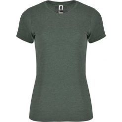Damska Koszulka Z Krótkim Rękawem Fox Heather Z Krótkim Rękawem. Zielone bluzki ROLY, s, bez wzorów, sportowe, bez kołnierzyka, bez ramiączek. Za 34.99 zł.