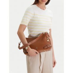 Torebka Beverly Hills Polo Club. Brązowe torebki klasyczne Beverly Hills Polo Club, bez wzorów, bez dodatków. Za 259.99 zł.