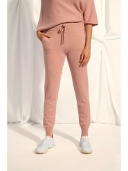 Just Cashmere Kaszmirowe spodnie "Wendy" w kolorze jasnoróżowym rozmiar: XL. Różowe spodnie materiałowe Just Cashmere, na co dzień, xl, bez wzorów, z kaszmiru. Za 456.99 zł.