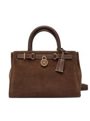 Tommy Hilfiger Torebka American Icon Mini Tote Suede Le AW0AW18202 Brązowy. Brązowe torebki klasyczne TOMMY HILFIGER, bez wzorów, ze skóry, bez dodatków. Za 1,299.00 zł.
