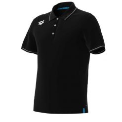 Koszulka polo Arena Team Polo shirt Solid Cotton. Czarne koszulki polo Arena, bez wzorów, z bawełny, bez kołnierzyka, bez ramiączek. Za 218.00 zł.