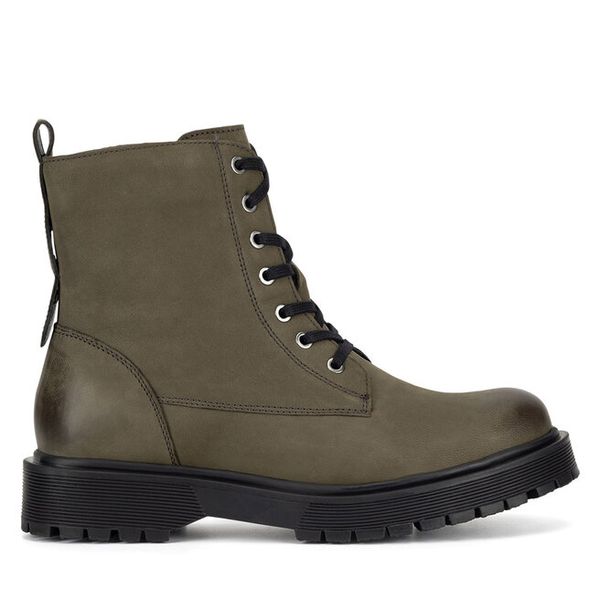 Trzewiki Lasocki. Brązowe botki Lasocki, bez wzorów, bez obcasa, na płaskiej podeszwie, bez zapięcia. Za 169.99 zł.