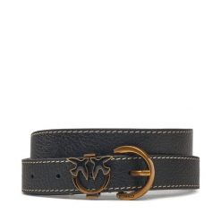 Pasek PINKO. Czarne paski Pinko, bez wzorów. Za 373.99 zł.