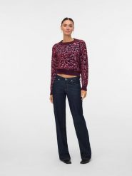 Vero Moda Sweter w kolorze bordowym rozmiar: L. Czerwone swetry Vero Moda, l, bez wzorów, bez ramiączek. Za 122.96 zł.