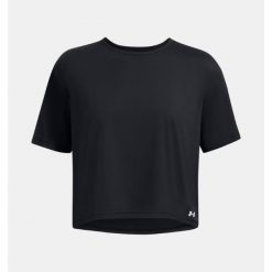 Koszulka treningowa damska Under Armour Motion. Czarne koszulki sportowe Under Armour, bez wzorów, bez ramiączek. Za 95.99 zł.