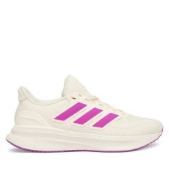 Buty do biegania adidas. Białe obuwie sportowe Adidas, bez zapięcia, do biegania. Za 349.99 zł.