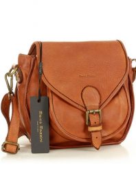 Torebka damska camel MARCO MAZZINI v138b. Brązowe torebki klasyczne bez wzorów, z bawełny, bez dodatków. Za 479.00 zł.