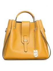 Lucca Baldi Skórzana torebka "Vinci" w kolorze żółtym - 33 x 28 x 13 cm rozmiar: onesize. Żółte torby na ramię Lucca Baldi, bez wzorów, z materiału, przez ramię, bez dodatków. Za 337.41 zł.