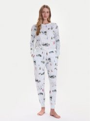 Kate Spade Piżama KSI92765F Błękitny Regular Fit. Niebieskie piżamy Kate Spade, bez wzorów, z syntetyku, bez ramiączek. Za 469.99 zł.