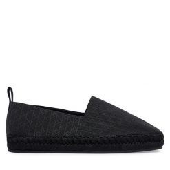 Espadryle Calvin Klein. Czarne espadryle Calvin Klein, bez wzorów, bez obcasa, bez zapięcia. Za 359.99 zł.