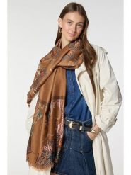 Lucky Bees Szal w kolorze brązowym - 180 x 85 cm rozmiar: onesize. Brązowe szaliki Lucky Bees, bez wzorów, z bawełny. Za 101.23 zł.